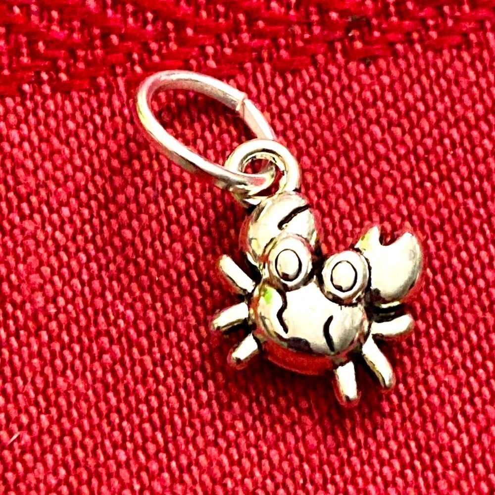 5/$10❤️❤️❤️NEW TIBETAN SILVER CRAB PENDANT CHARM